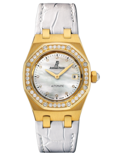 Royal Oak Selfwinding 77321 Yellow Gold / Diamond / MOP / Alligator