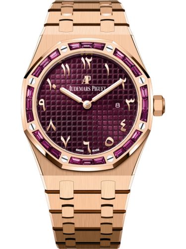 Royal Oak 67656 Quartz Pink Gold - Garnets / Purple - Eastern Arabic