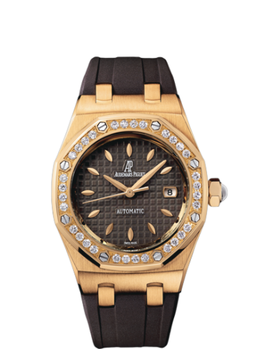Royal Oak Selfwinding 77321 Pink Gold / Diamond / Brown / Rubber