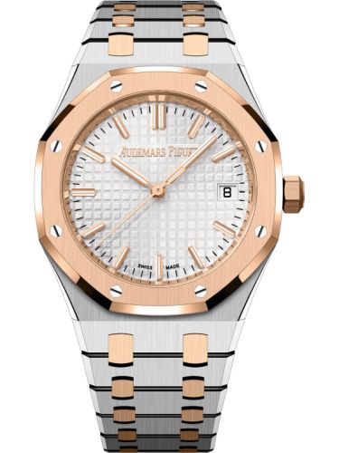 Royal Oak Selfwinding 34 Stainless Steel - Pink Gold / Silver / Bracelet / 50th Anniversary