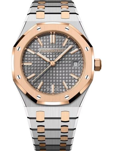 Royal Oak Selfwinding 34 Stainless Steel - Pink Gold / Grey / Bracelet