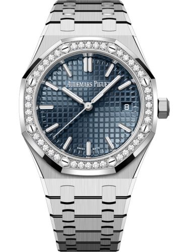 Royal Oak Selfwinding 34 Stainless Steel - Diamond / Blue / Bracelet / 50th Anniversary