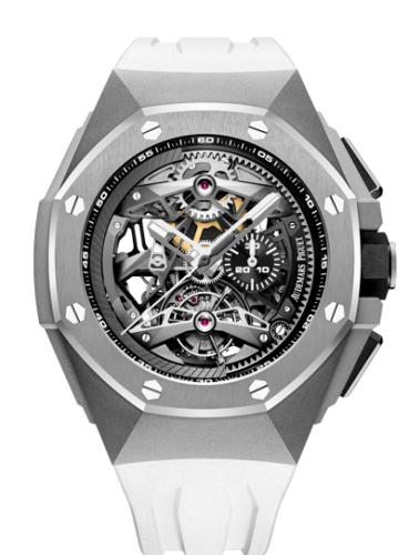 Royal Oak Concept Tourbillon Chronograph Openworked Selfwinding Titanium / White