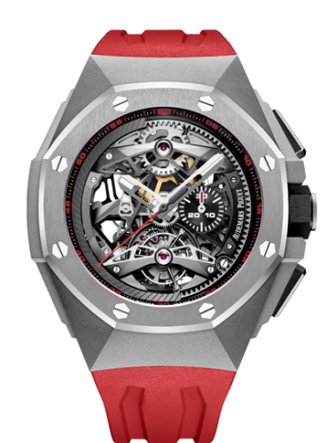 Royal Oak Concept Tourbillon Chronograph Openworked Selfwinding Titanium / Red