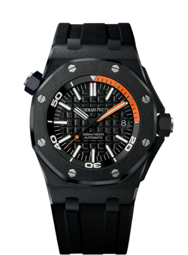 Royal Oak Offshore Diver 15707 Black Ceramic / Orange