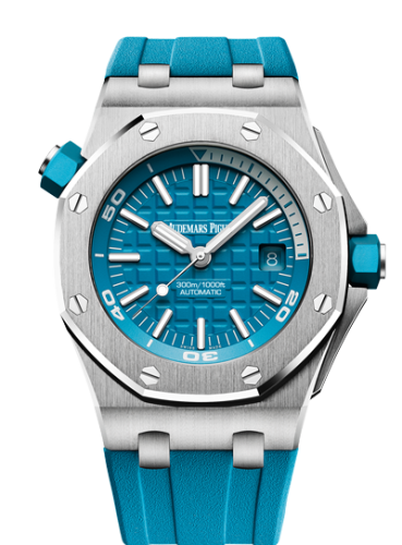 Royal Oak Offshore Diver Stainless Steel / Turquoise