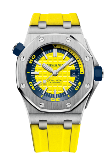 Royal Oak Offshore Diver Stainless Steel / Yellow