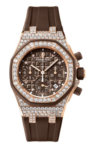 Royal Oak Offshore 26092 Lady Chronograph Pink Gold / Brown