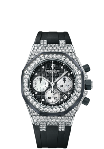 Royal Oak Offshore 26092 Lady Chronograph White Gold / Black