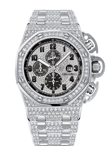 Royal Oak OffShore 26215 T3 White Gold / Diamond / Bracelet