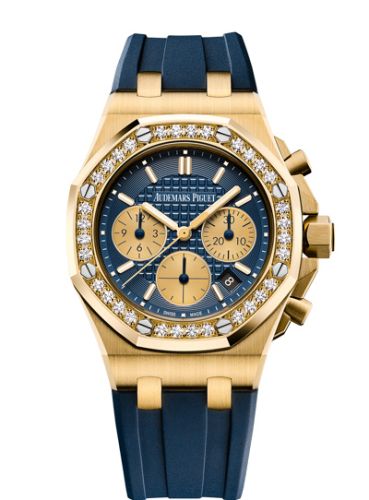 Royal Oak OffShore 26231 Lady Chronograph Yellow Gold / Blue / Diamond