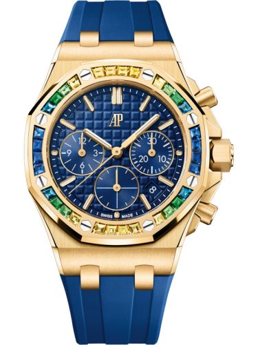 Royal Oak OffShore 26231 Lady Chronograph Yellow Gold - Rainbow / Blue