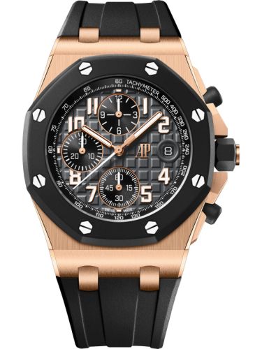 Royal Oak Offshore Pink Gold - Rubberclad / Black / Bracelet