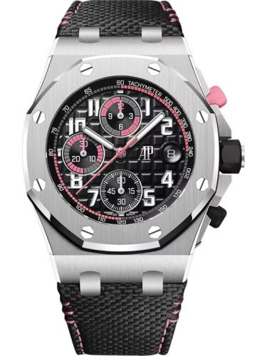 Royal Oak Offshore Stainless Steel / Black - Pink / Bracelet