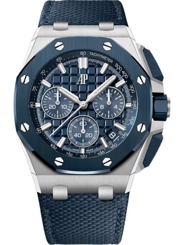 Royal Oak Offshore 43 Stainless Steel - Blue Nuit, Nuage 50 Ceramic / Blue
