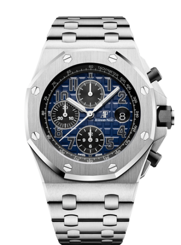 Royal Oak Offshore 42 Platinum / Smoked Blue / Bracelet
