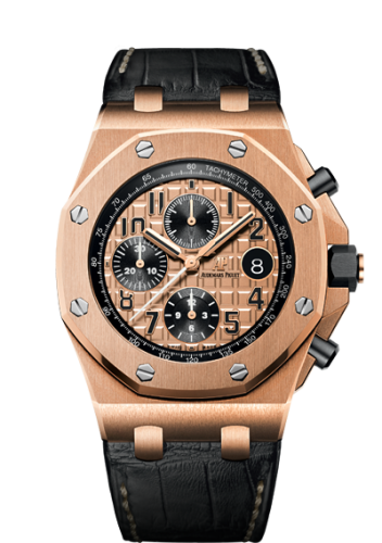 Royal Oak Offshore 26470 Pink Gold / Pink Gold / Alligator