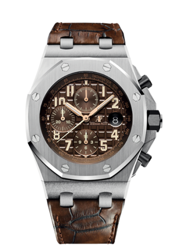 Royal Oak Offshore 26470 Stainless Steel / Brown / Alligator
