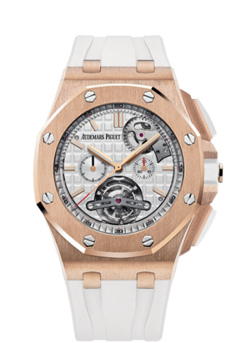 Royal Oak Offshore Tourbillon Chronograph Peripheral Red Gold / White