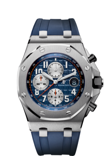 Royal Oak Offshore 26470 Stainless Steel / Blue / Rubber