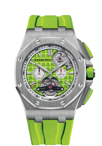 Royal Oak Offshore Tourbillon Chronograph Selfwinding Stainless Steel / Green