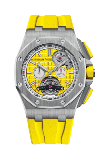 Royal Oak Offshore Tourbillon Chronograph Selfwinding Stainless Steel / Yellow