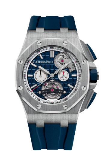 Royal Oak Offshore Tourbillon Chronograph Selfwinding Stainless Steel / Blue