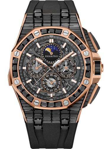 Royal Oak OffShore Grande Complication Pink Gold - Black Sapphire / Skeleton