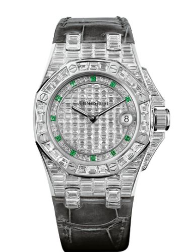 Royal Oak OffShore 67543 Lady Quartz Emerald Hour