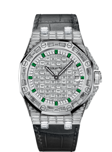 Royal Oak OffShore 67543 Lady Quartz Emerald Hour