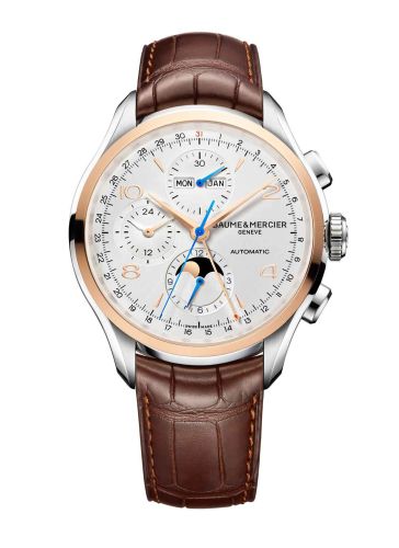 Clifton Chronograph Complete Calendar Stainless Steel / Red Gold / Silver / Strap