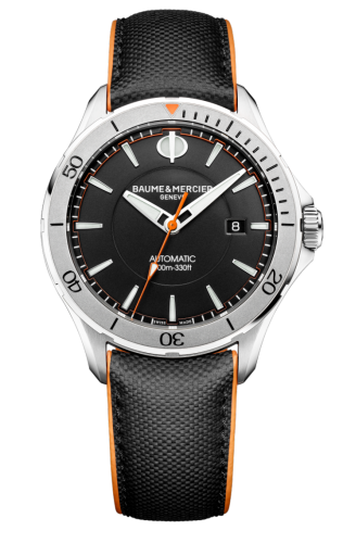 Clifton Club Stainless Steel / Black / Sailcloth