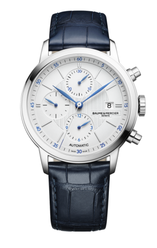Classima Chronograph Stainless Steel / Silver / Alligator