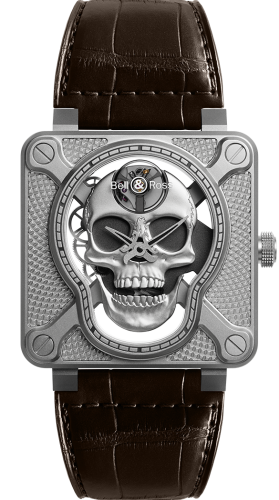 Bell & Ross BR01-SKULL-SK-ST