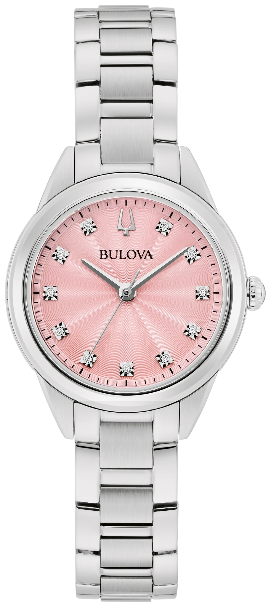 Pink Dial Stainless Steel Bracelet